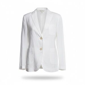 BRUNELLO CUCINELLI white button blazer